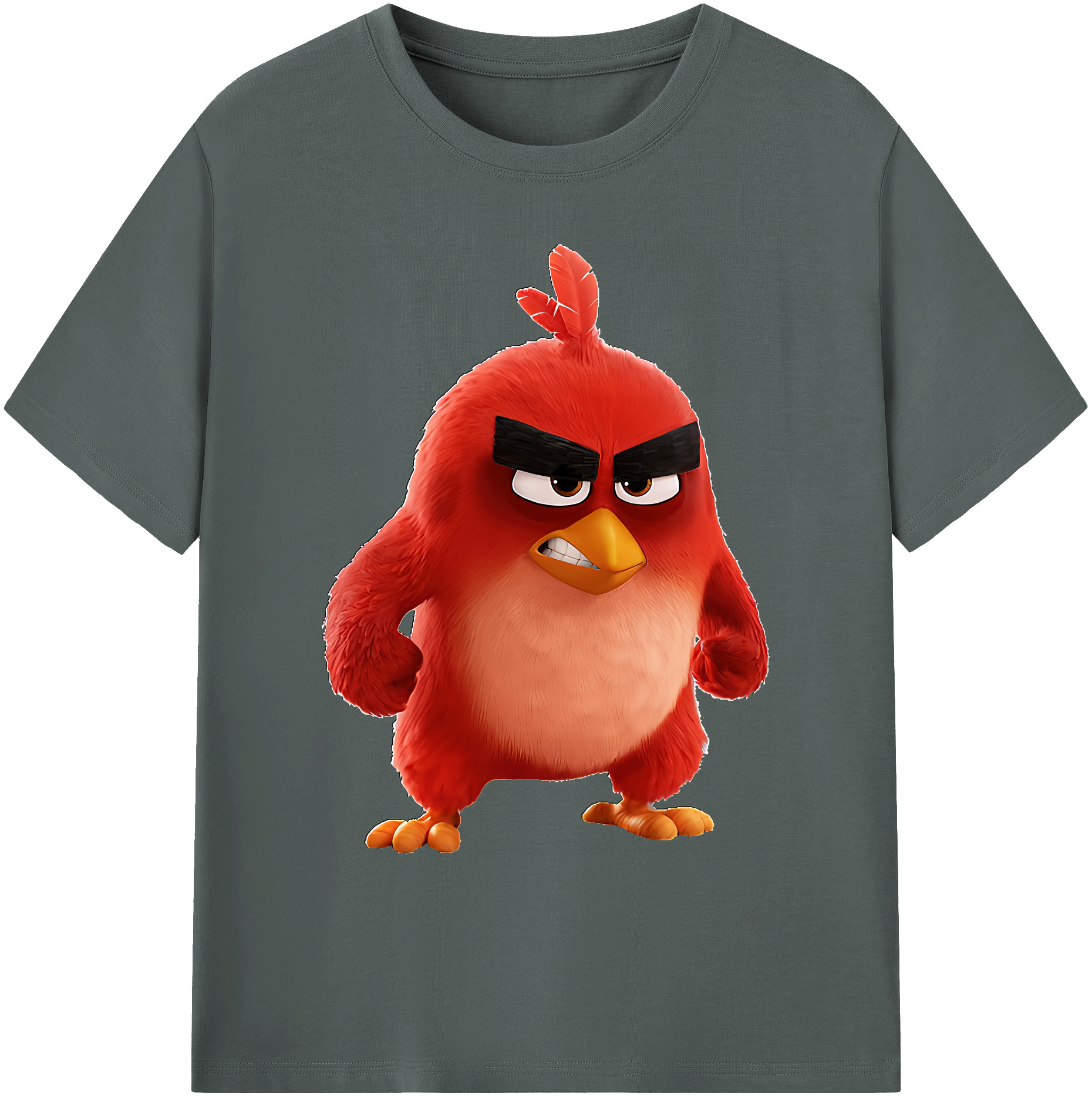 （画像用） Angry Birds アングリーバード 綿100％ メンズ半袖Tシャツ｜肌触りやわらか＆通気性